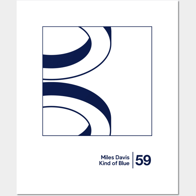 Kind of Blue / Minimalist Graphic Artwork Design Wall Art by saudade